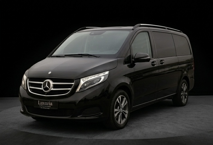 Mercedes-Benz V-Class luxury chauffeur van — Aulic Rides flagship